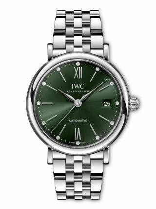 IWC Portofino Automatic 37 Stainless Steel / Green / Bracelet IW4586-02 (IW458602)